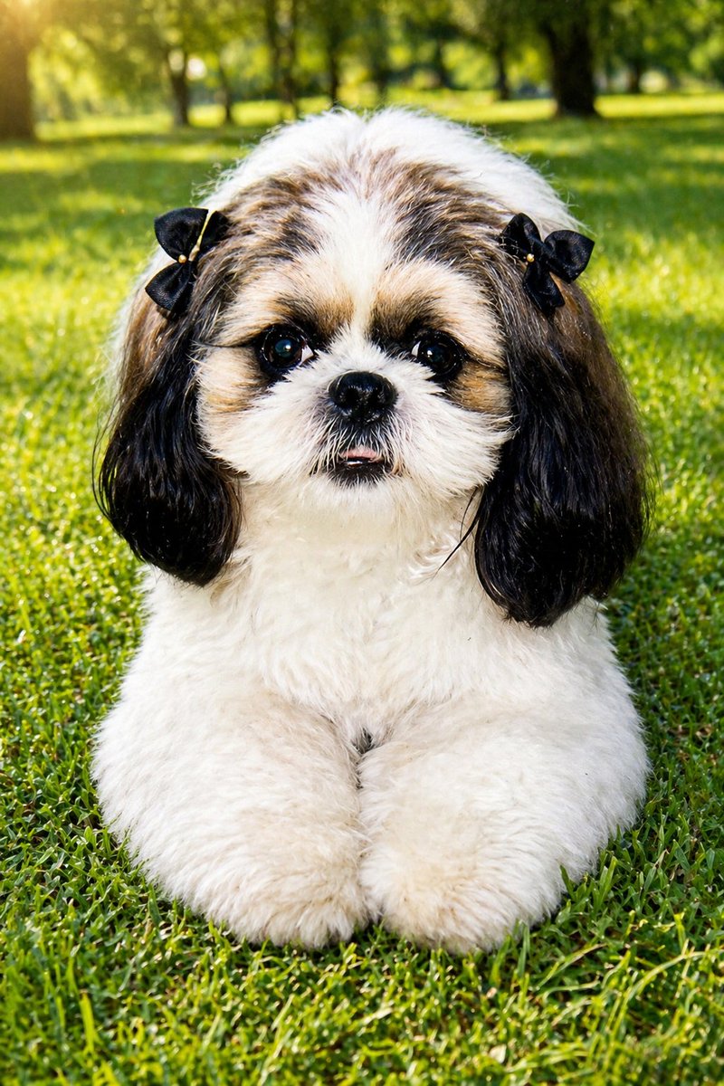 角色设定 GPT Image 2 提示词：Shih Tzu Park Photo Restoration