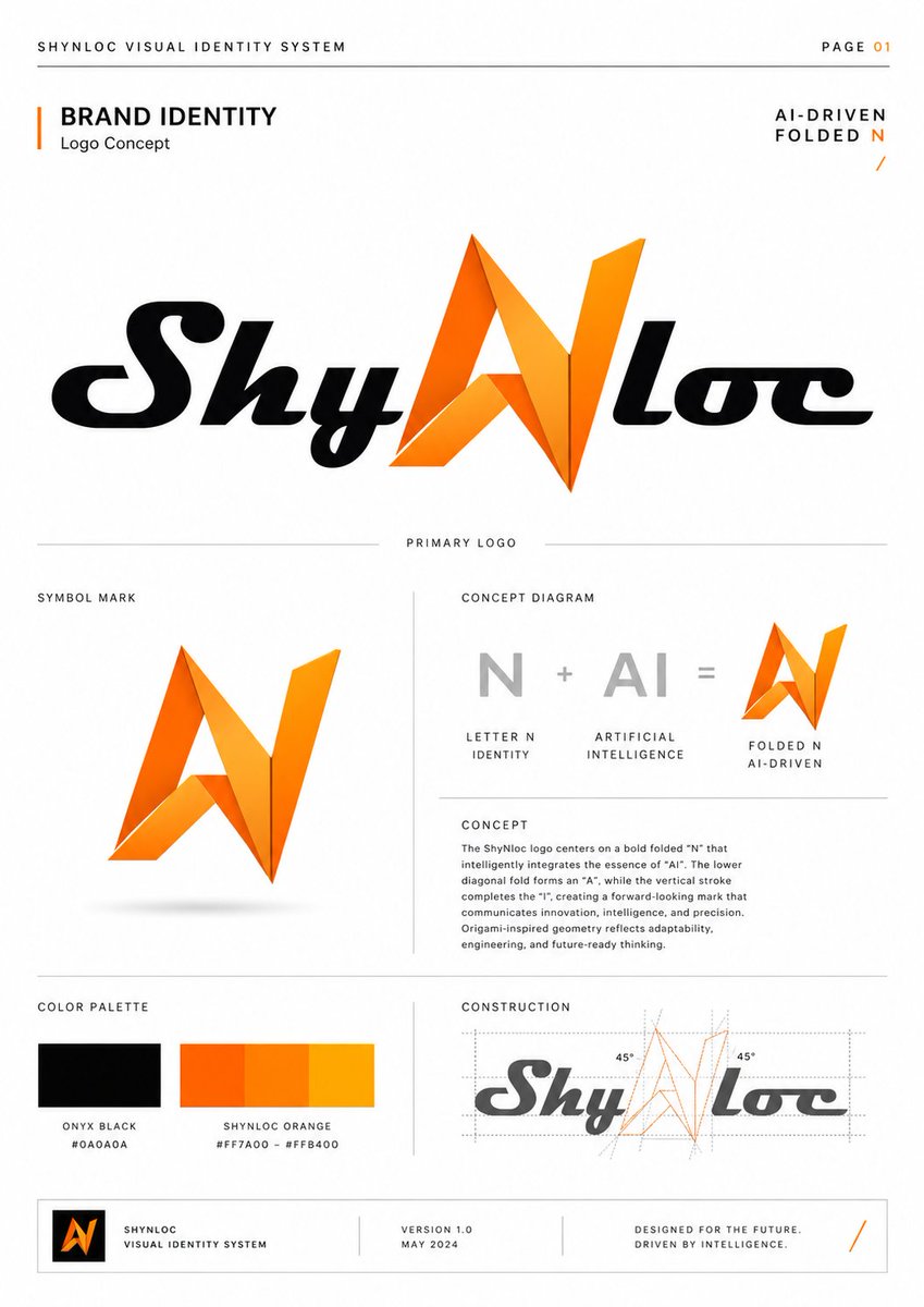 产品视觉 GPT Image 2 提示词：Shynloc Visual Identity Board