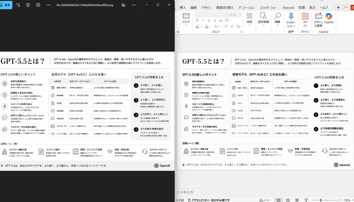 信息图 GPT Image 2 提示词：Side-by-Side PPT Reconstruction Demo