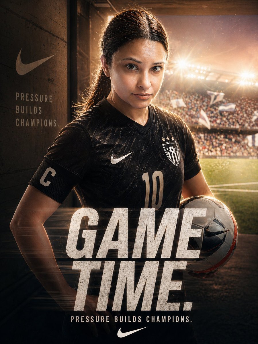 产品视觉 GPT Image 2 提示词：Soccer-Themed Motivational Poster