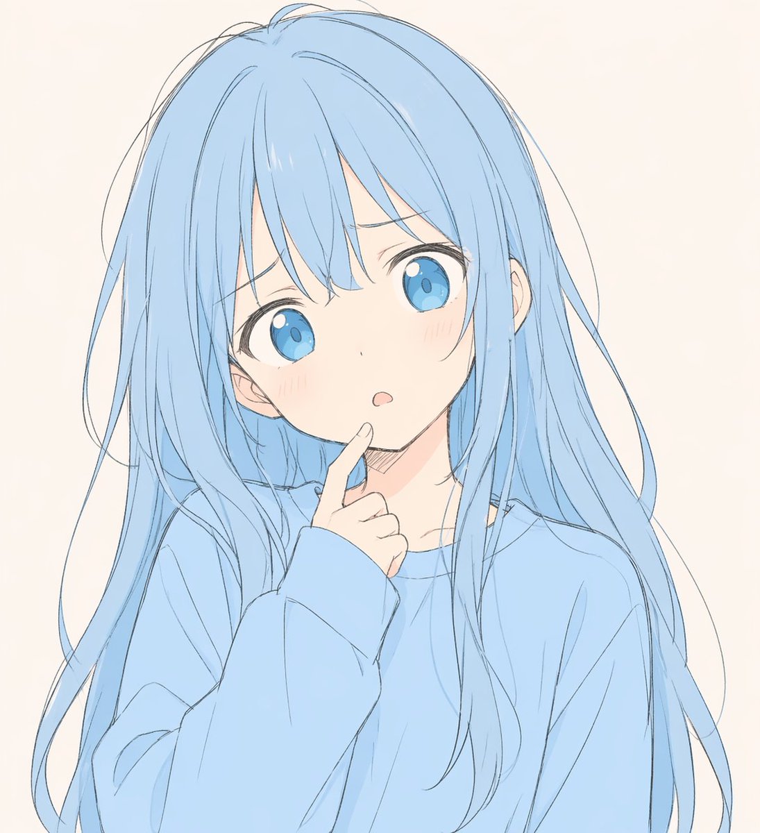 产品视觉 GPT Image 2 提示词：Soft Blue Anime Girl Portrait