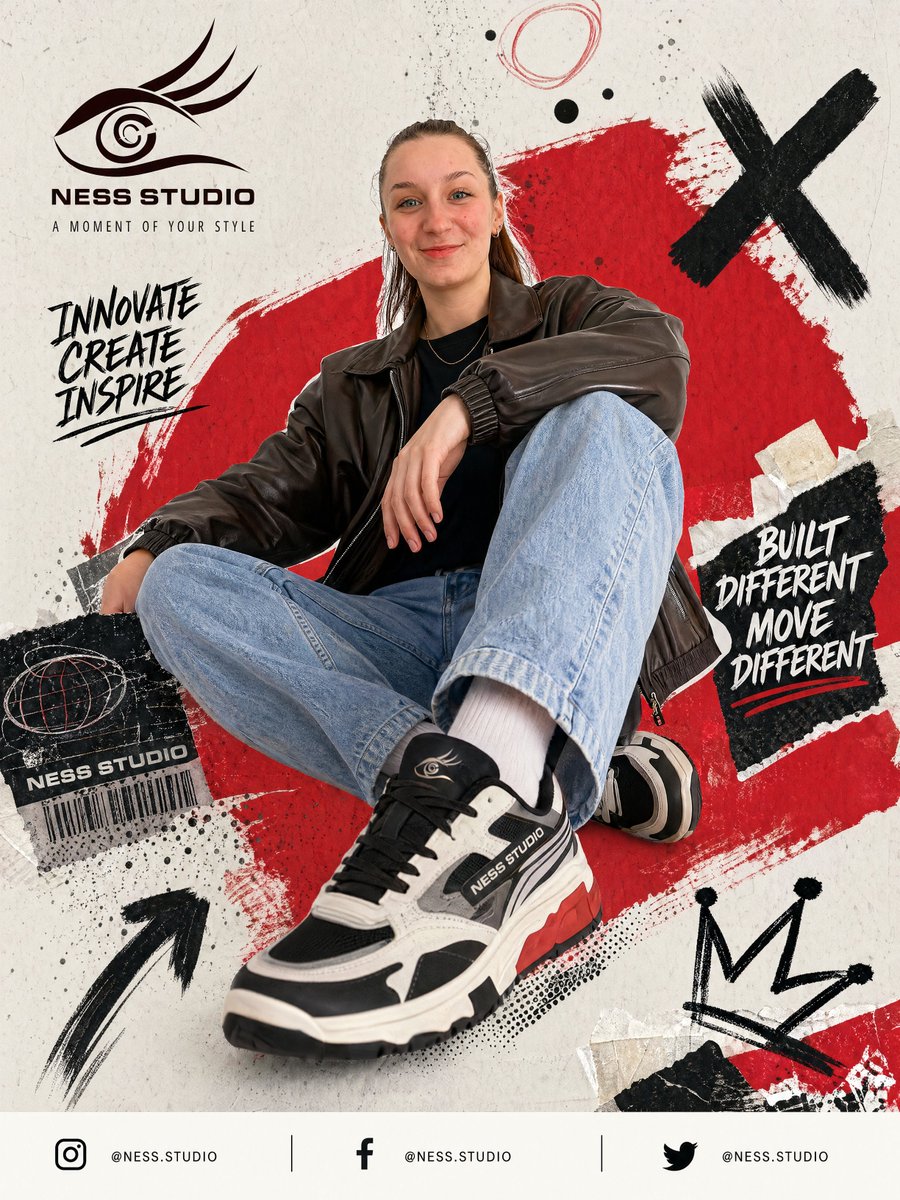 产品视觉 GPT Image 2 提示词：Streetwear Sneaker Poster Ad