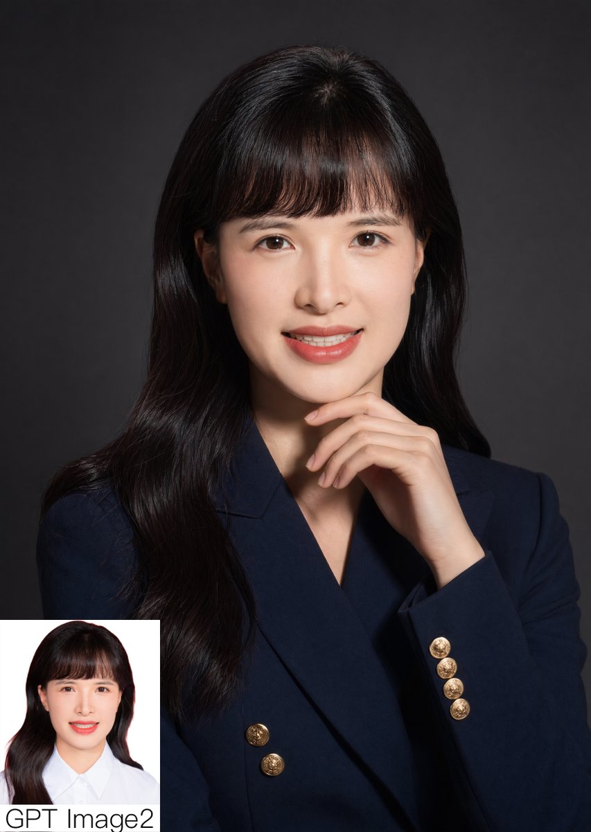 界面稿 GPT Image 2 提示词：Studio Corporate Portrait with Inset