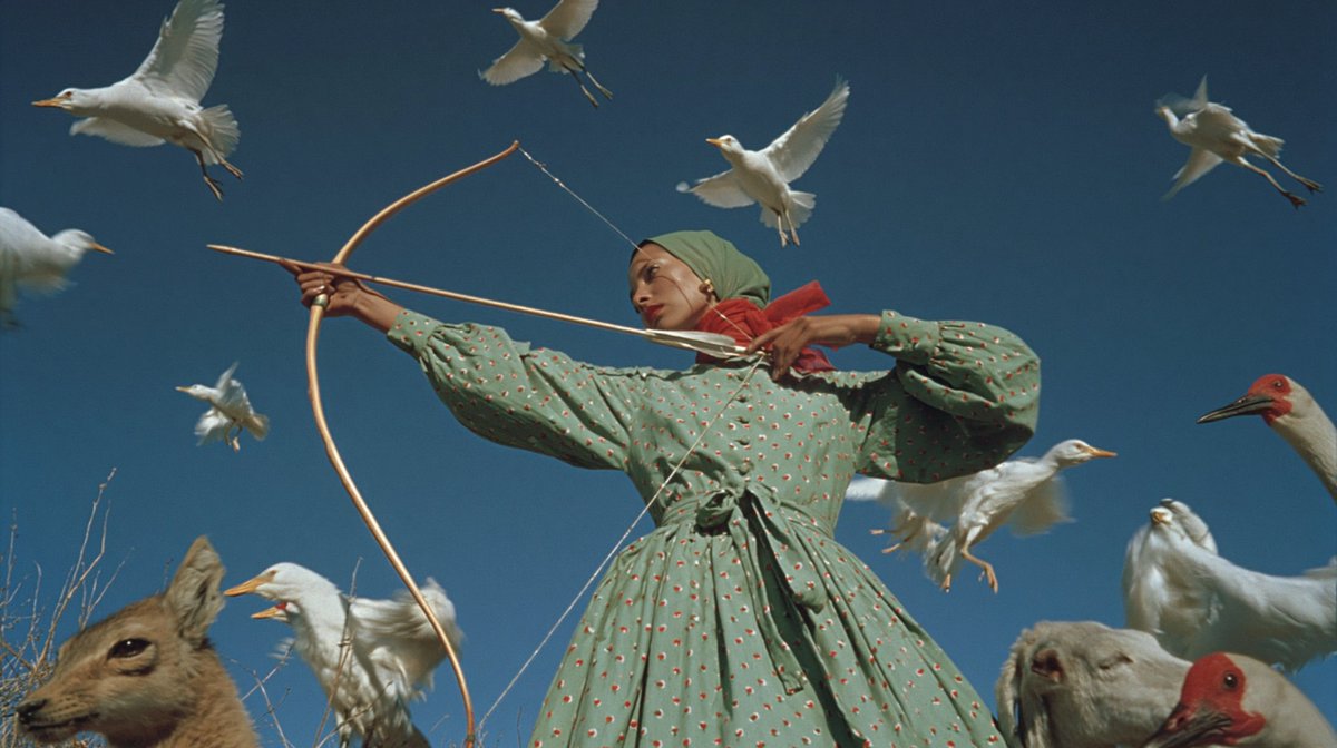 产品视觉 GPT Image 2 提示词：Surreal Archer With Birds and Animals