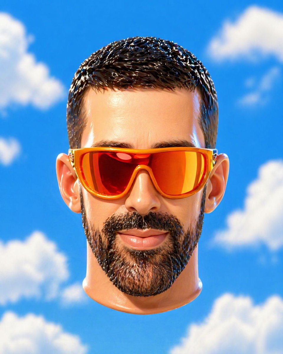 产品视觉 GPT Image 2 提示词：Surreal Floating Head Sky Portrait