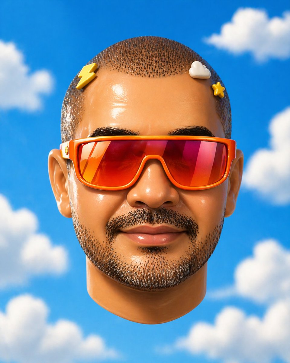 产品视觉 GPT Image 2 提示词：Surreal Floating Head With Censor Block