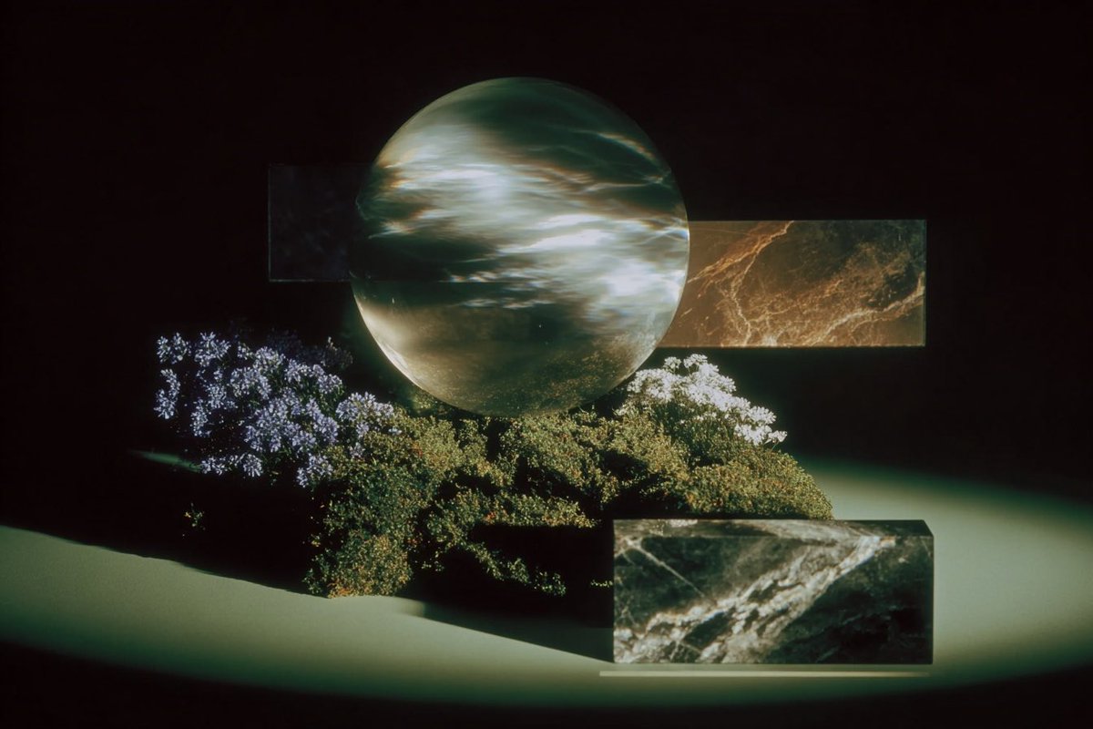 产品视觉 GPT Image 2 提示词：Surreal Planetary Sculpture Still Life