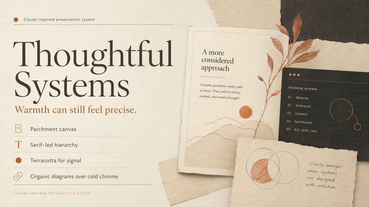 产品视觉 GPT Image 2 提示词：Thoughtful Systems Presentation Cover