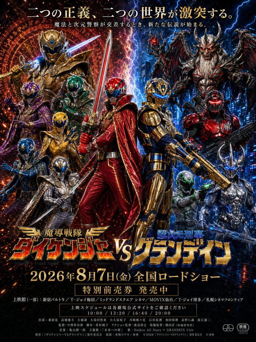 产品视觉 GPT Image 2 提示词：Tokusatsu Movie Poster Generator