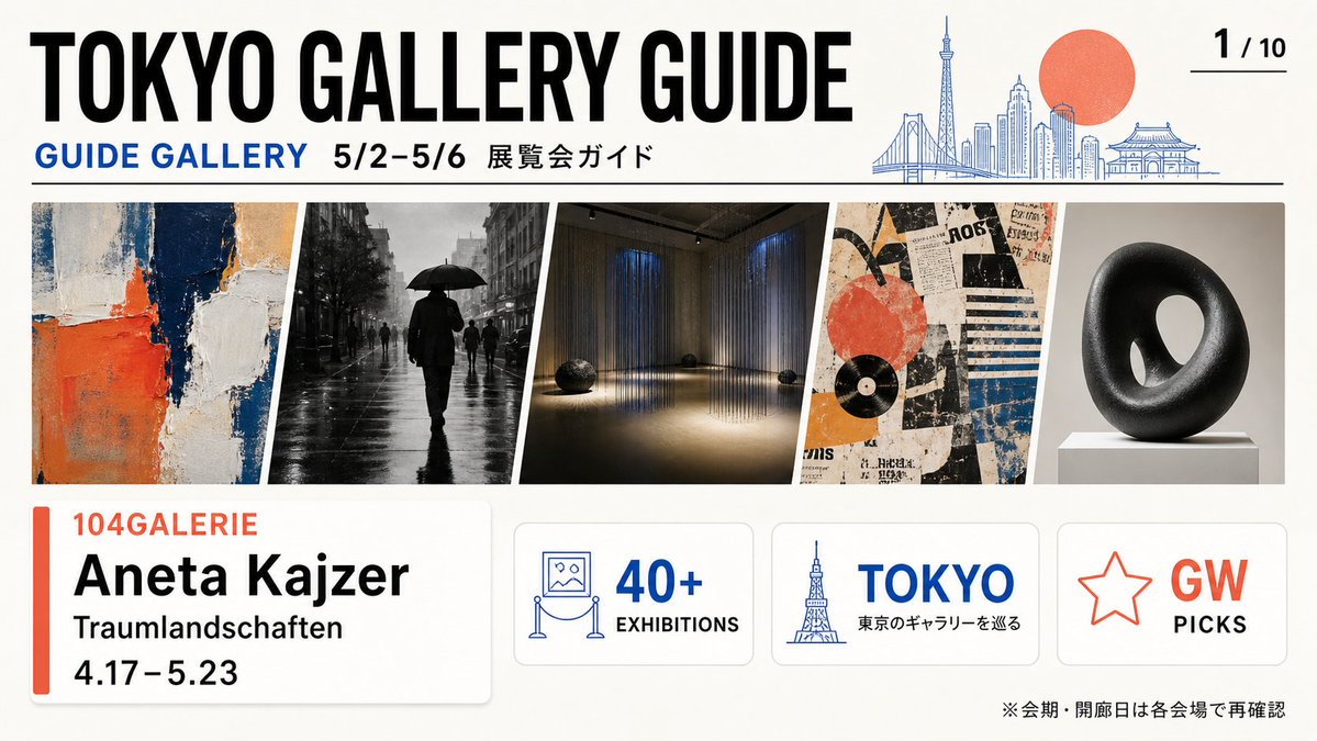 产品视觉 GPT Image 2 提示词：Tokyo Gallery Guide Brochure