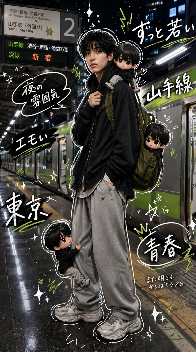 产品视觉 GPT Image 2 提示词：Tokyo Yamanote Youth Poster