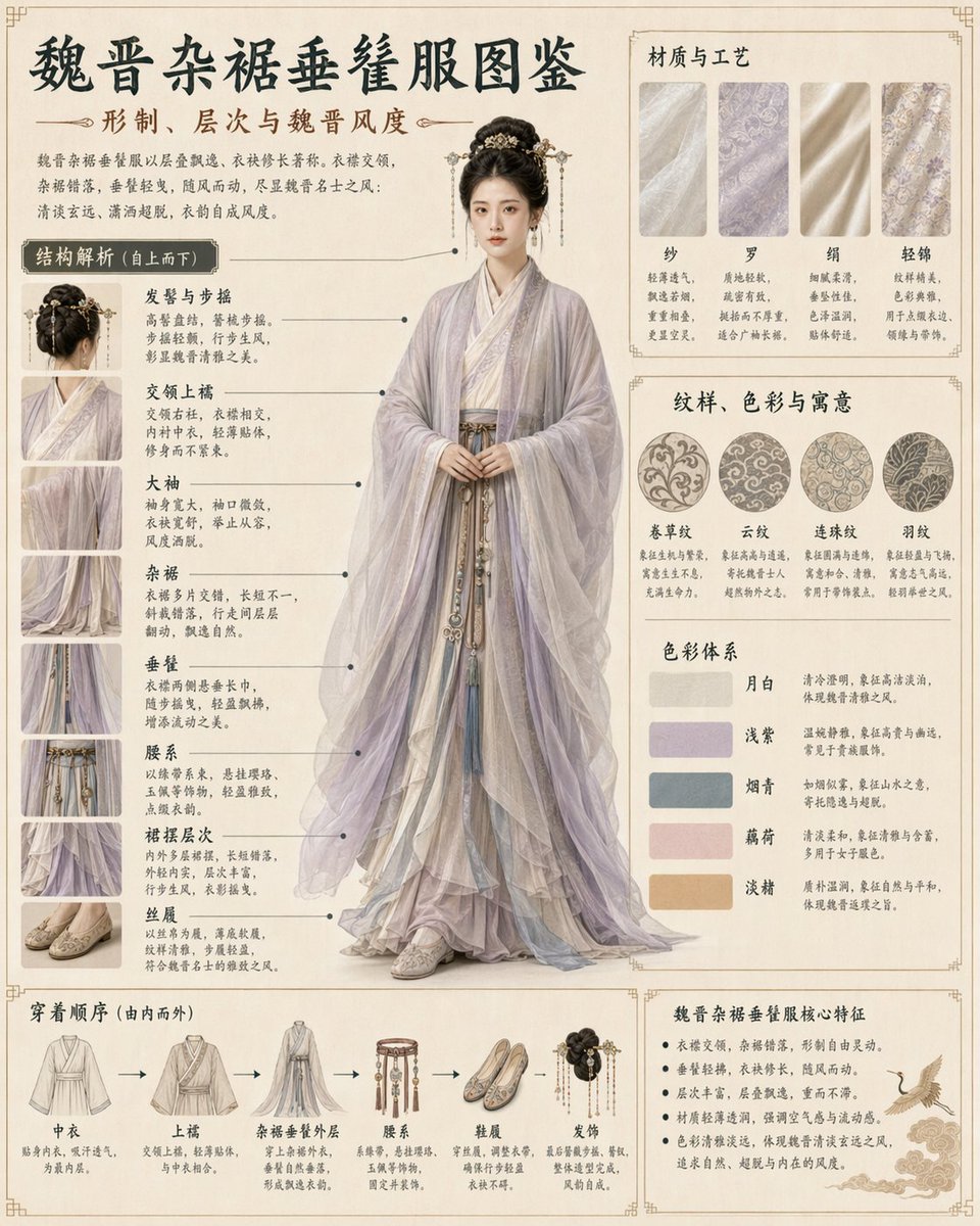 信息图 GPT Image 2 提示词：Traditional Clothing Infographic Guide