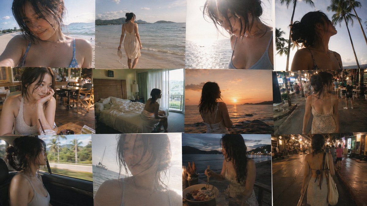 界面稿 GPT Image 2 提示词：Travel Snapshot Collage Prompt