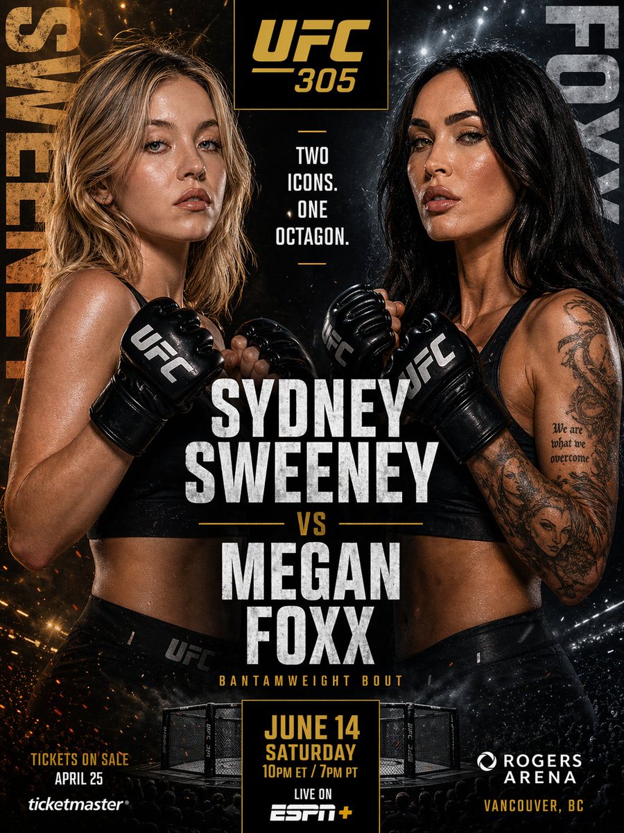 产品视觉 GPT Image 2 提示词：UFC-Style Women's Fight Poster