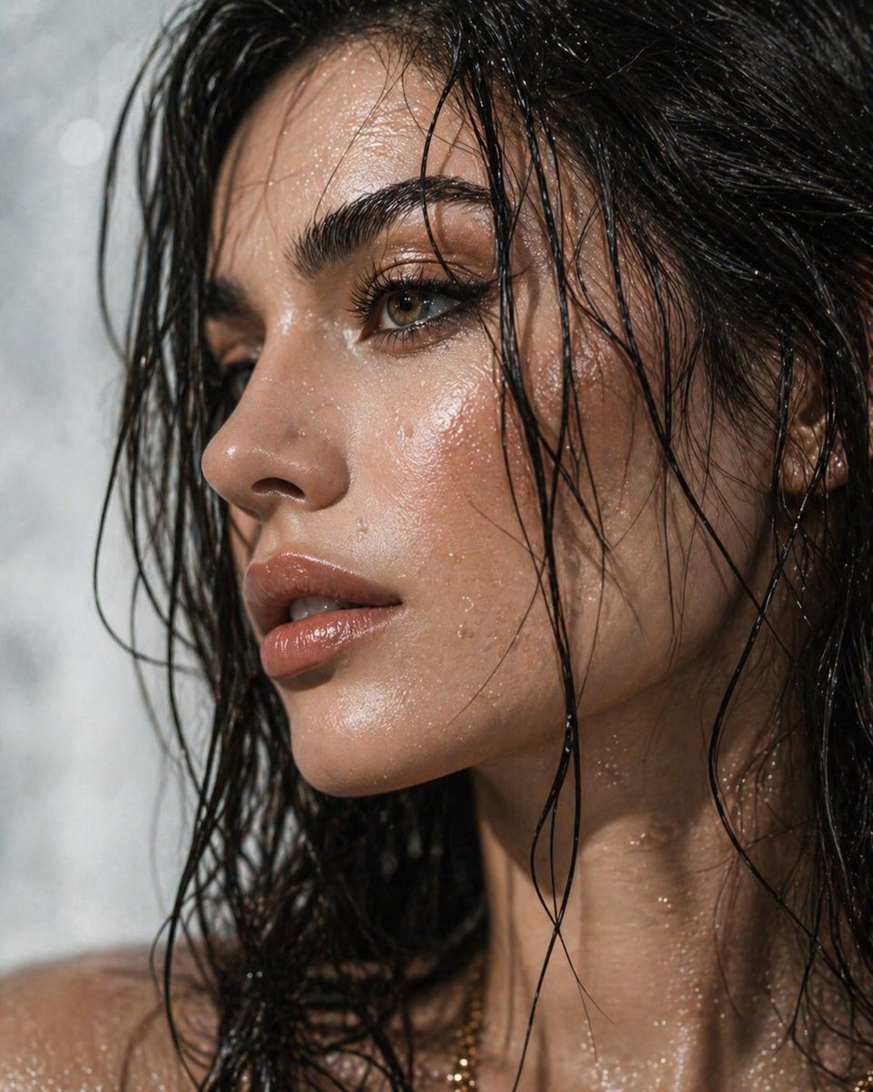 界面稿 GPT Image 2 提示词：Ultra-Detailed Dewy Skin Portrait