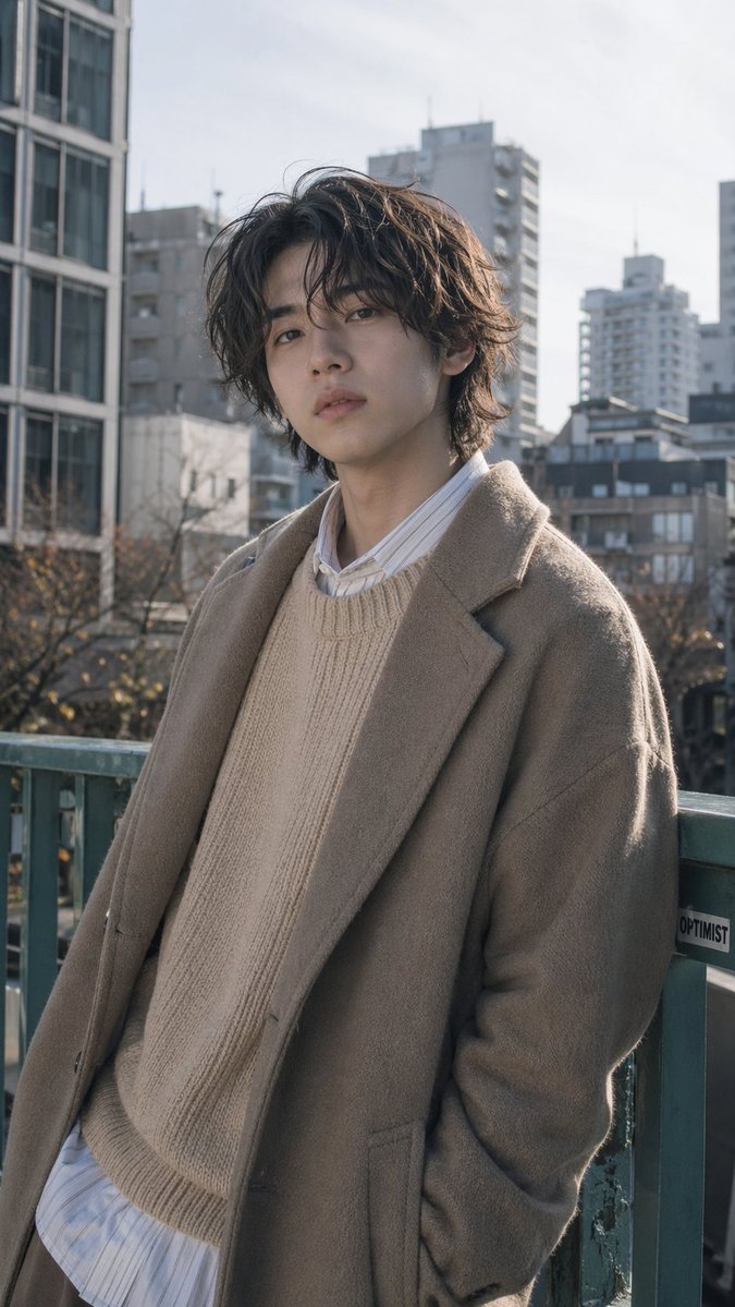界面稿 GPT Image 2 提示词：Urban Menswear Portrait on Overpass