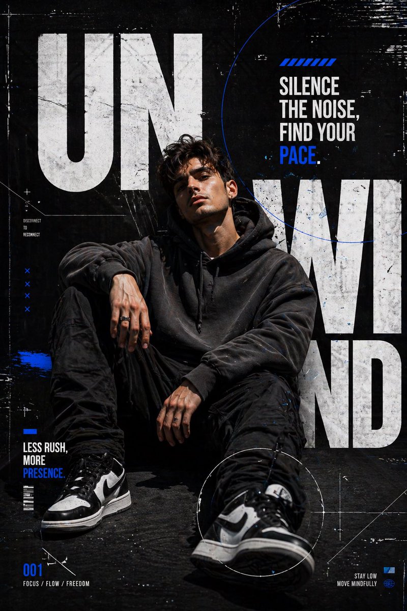产品视觉 GPT Image 2 提示词：Urban Streetwear Editorial Poster