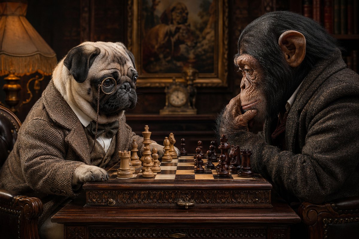 界面稿 GPT Image 2 提示词：Victorian Animal Chess Match