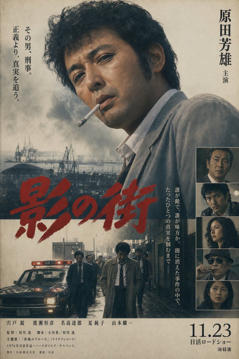 产品视觉 GPT Image 2 提示词：Vintage Japanese Crime Film Poster