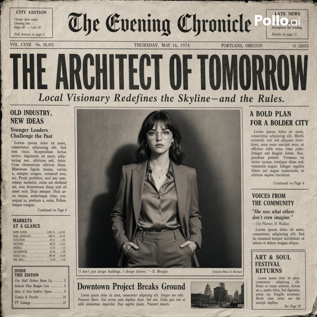 界面稿 GPT Image 2 提示词：Vintage Newspaper Front Page Generator