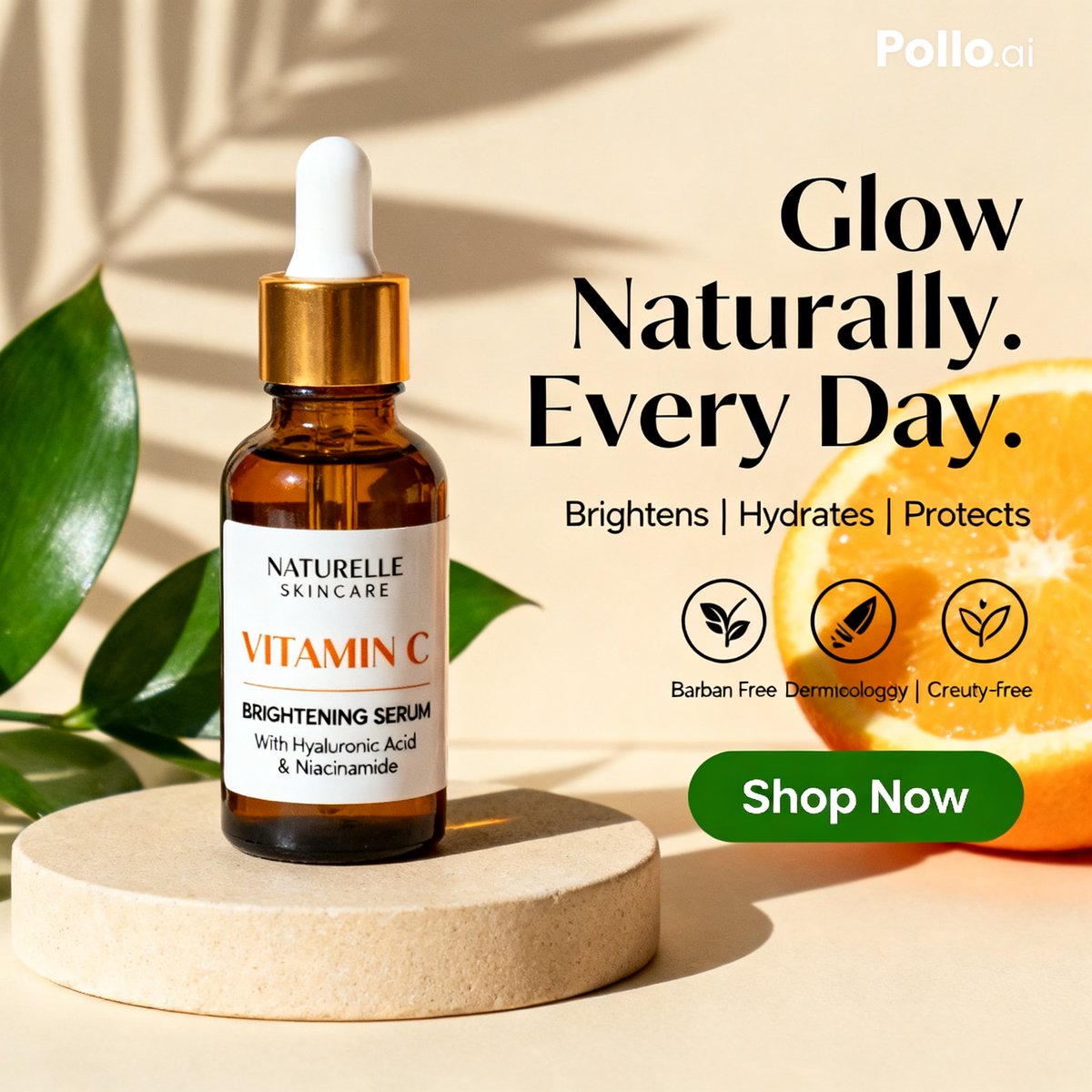 产品视觉 GPT Image 2 提示词：Vitamin C Skincare Ad